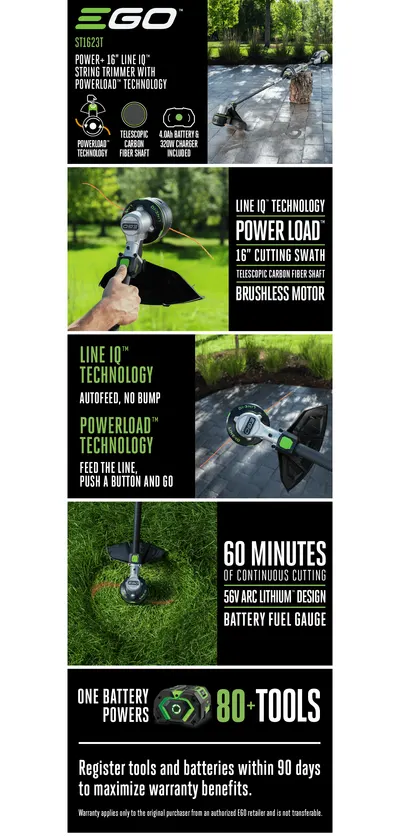 Premium A+ Content for Amazon.com: EGO POWER+ String Trimmer