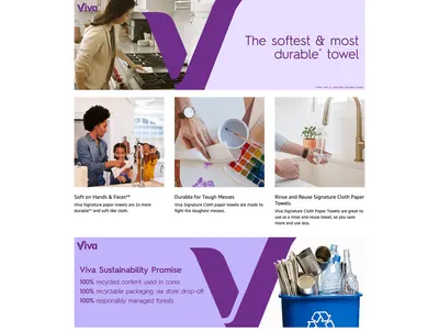 Premium A+ Content for Amazon.com: Viva Signature Cloth Paper Towels
