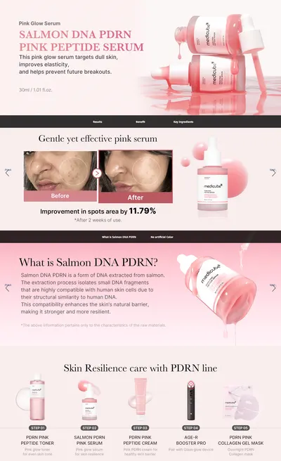 Premium A+ Content for Amazon.com: medicube Salmon DNA PDRN Pink Peptide Serum