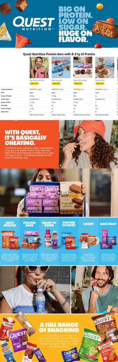 Premium A+ Content for Amazon.com: Quest Nutrition Ultimate Variety Pack Protein Bars