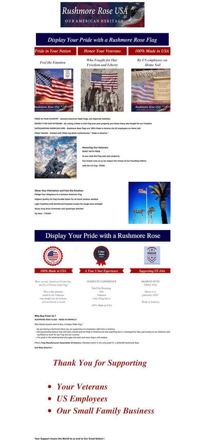 Premium A+ Content for Amazon.com : American Flag