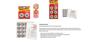 Premium A+ Content for Amazon.com : Summit...responsible solutions 110-12 Mosquito Dunks