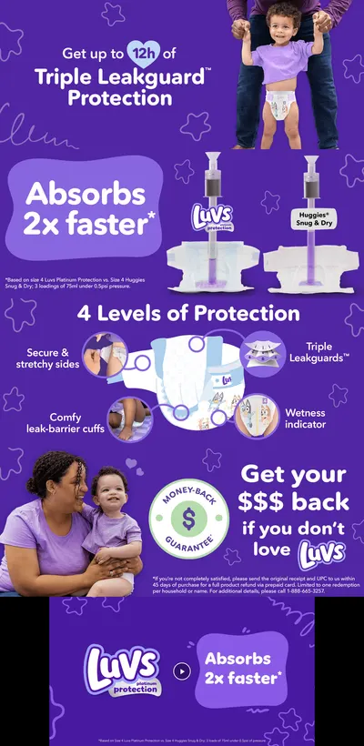 Premium A+ Content for Amazon.com: Luvs Diapers