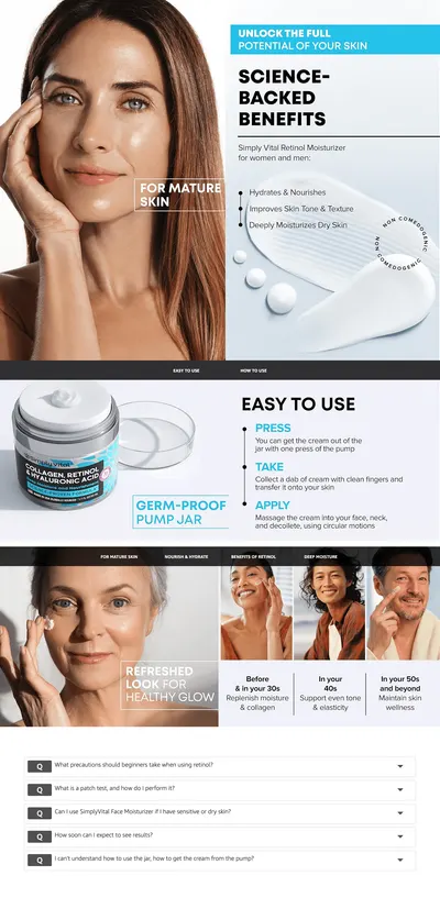 Premium A+ Content for Amazon.com: SimplyVital Collagen