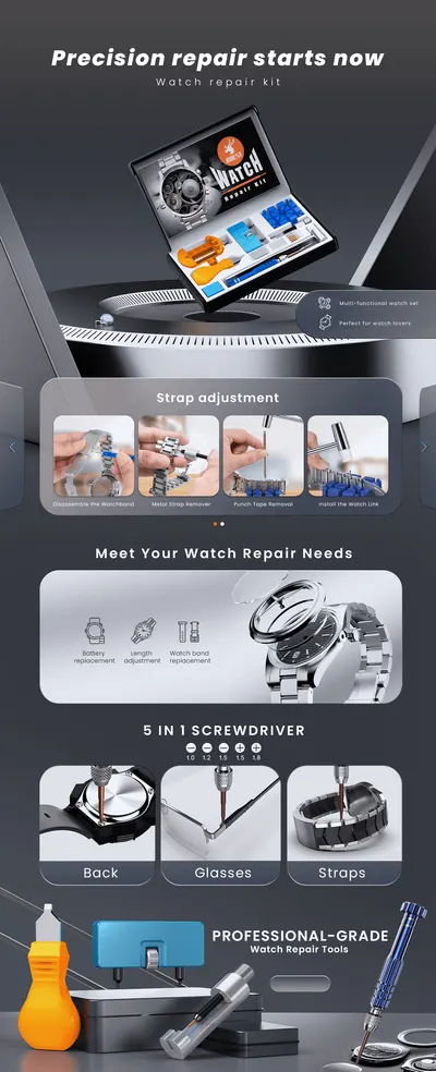 Premium A+ Content for Amazon.com: JOREST Watch Repair Kit