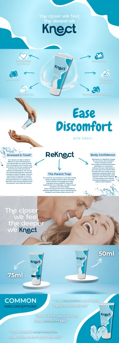 Premium A+ Content for Knect Personal Water Based Lube 75ml