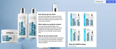 Brand Story for Amazon.com: BoldPlex Hair Mask