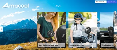 Brand Story for Amazon.com: AMACOOL Battery Operated Stroller Fan Flexible Tripod Clip On Fan with 3…