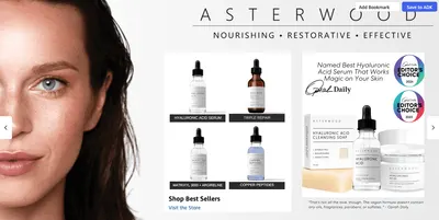 Brand Story for Amazon.com: Asterwood Hyaluronic Acid Serum for Face