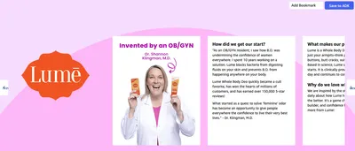 Brand Story for Amazon.com : Lume Whole Body Deodorant