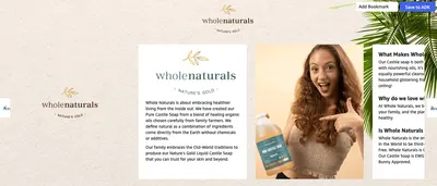 Brand Story for Amazon.com : WHOLENATURALS Pure Castile Soap Liquid