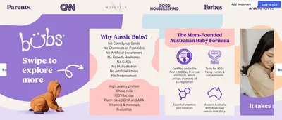 Brand Story for Amazon.com: Bubs Whole Goat Milk Formula with Iron