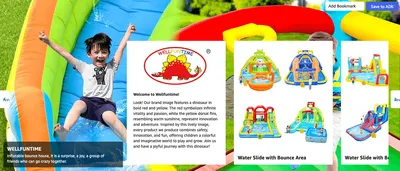 Brand Story for Amazon.com: WELLFUNTIME Inflatable Water Slide