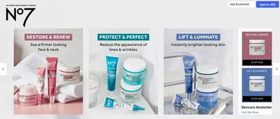Brand Story for Amazon.com: No7 Lift & Luminate Triple Action Skincare Set