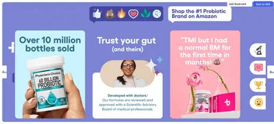 Brand Story for Amazon.com: Physician's CHOICE Vaginal Probiotics for Women