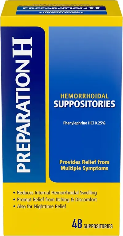 Main Images for PREPARATION H Hemorrhoid Symptom Treatment Suppositories