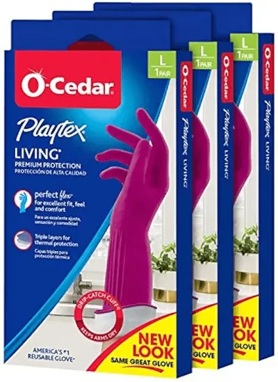 Main Images for Playtex Living Reuseable Rubber Cleaning Gloves