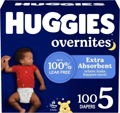 Main Images for Huggies Size 5 Overnites Baby Diapers: Overnight Diapers
