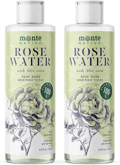 Main Images for Rose Water with Aloe Monte Nativo 2 * 200ml