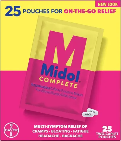 Main Images for Midol Complete On The Go Caplets with Acetaminophen for Menstrual Symptom Relief