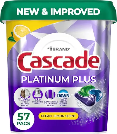 Main Images for Cascade Platinum Plus Dishwasher Pods