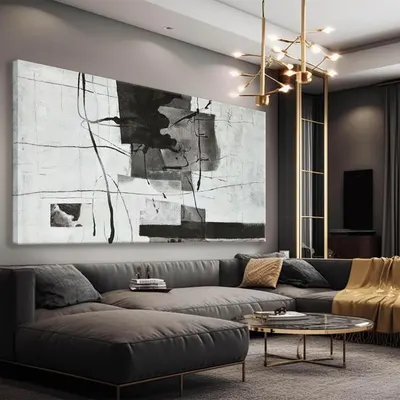 Showcases the product in an elegant, contemporary living room setting to demonstrate its aesthetic appeal and how it enhances the overall decor.