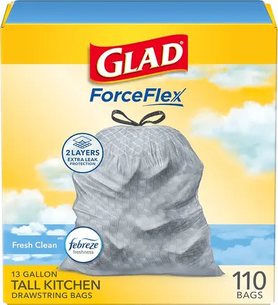 Main Images for Glad Tall Kitchen Drawstring Trash Bags