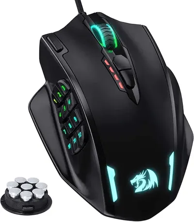 Main Images for Redragon M908 Impact RGB LED MMO Mouse with Side Buttons Optical Wired Gaming Mouse with…