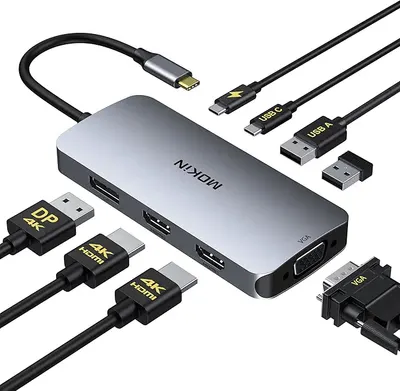 Main Images for USB C Docking Station Dual Monitor 2 HDMI
