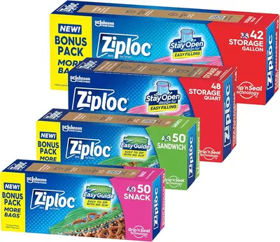 Main Images for Ziploc Food Storage and Sandwich Bags Variety Pack