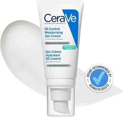 Main Images for CeraVe Oil Control Gel-Cream Moisturiser With Oil Absorbing Technology & Ceramides For…