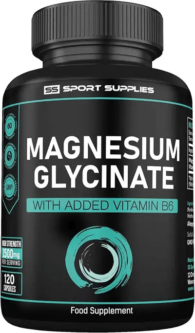 Main Images for Magnesium Glycinate Supplements 1500mg & Vitamin B6-120 High Strength Capsules