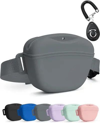 Main Images for heouvo Dog Treat Pouch with Training Clicker