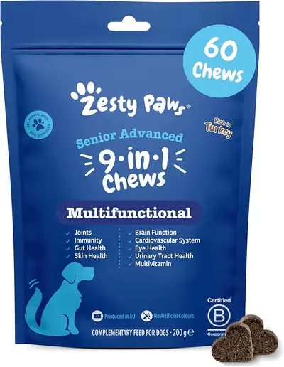 Main Images for Zesty Paws Senior Advanced Dog Multivitamin 9-in-1
