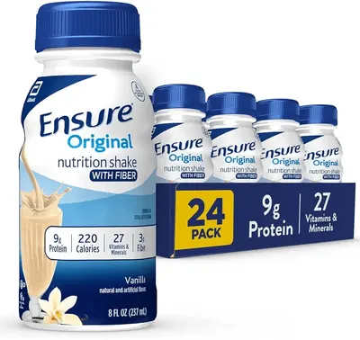 Main Images for Ensure Original Vanilla Nutrition Shake with Fiber| Meal Replacement Shake