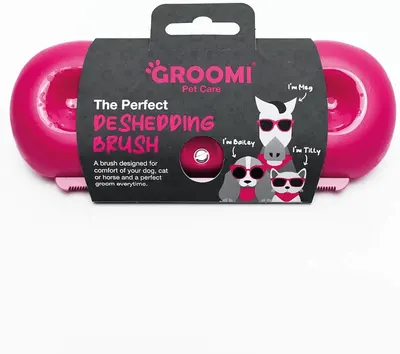 Main Images for Groomi Deshedding & Grooming Brush for Dogs