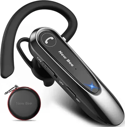 Main Images for New bee Bluetooth Headsets with Dual Mic V5.0 Handsfree Bluetooth Earpiece with 25 Hrs…