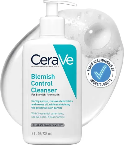 Main Images for CeraVe Blemish Control Face Cleanser with 2% Salicylic Acid & Niacinamide for…