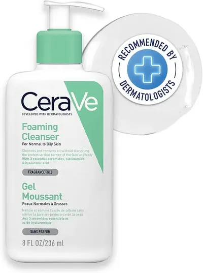 Main Images for CeraVe Foaming Cleanser for Normal to Oily Skin with Niacinamide and 3 Essential Ceramides