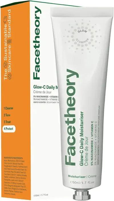 Main Images for facetheory Glow-C Daily Face Moisturiser SPF 30 (Unscented)
