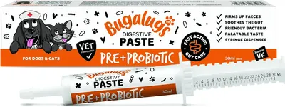 Main Images for BUGALUGS Dog Probiotic Digestive Paste for Dog & Cat
