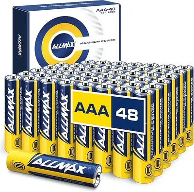 Main Images for Allmax AAA (LR03) Maximum Power Alkaline Triple A Batteries (48 Count)