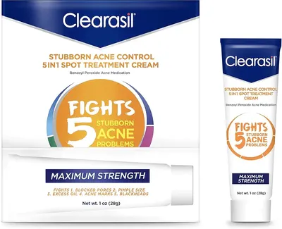 Main Images for Clearasil Stubborn Acne Control 5in1 Spot Treatment Cream
