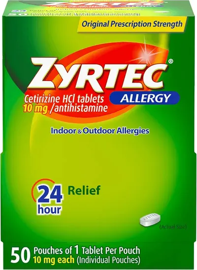 Main Images for Zyrtec 24 Hour Allergy Relief Tablets