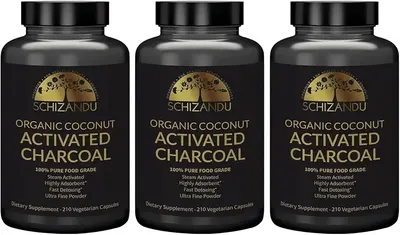 Main Images for Activated Coconut Charcoal Capsules- Supports Health