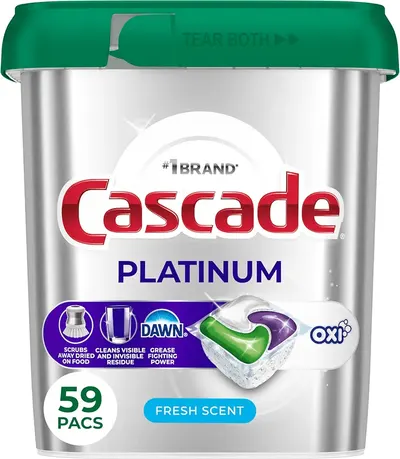 Main Images for Cascade Platinum + Oxi Dishwasher Pods