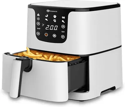 Main Images for PureMate Air Fryer with Digital Display & Recipes Book