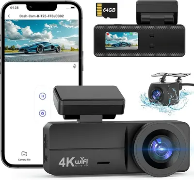 Main Images for DYNACAM Dash Cam Front and Rear 4K+1080P