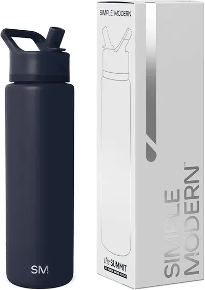 Main Images for Simple Modern Water Bottle with Straw Lid