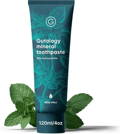 Main Images for Gutology Natural Hydroxyapatite Toothpaste 120ml Microbiome Friendly Fluoride Free…